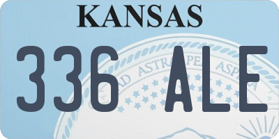 KS license plate 336ALE