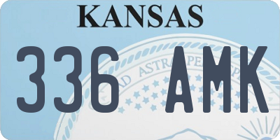 KS license plate 336AMK