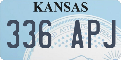 KS license plate 336APJ