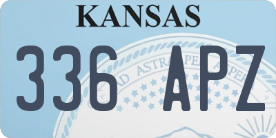 KS license plate 336APZ