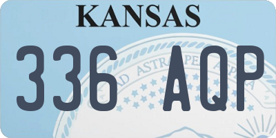 KS license plate 336AQP