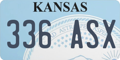 KS license plate 336ASX