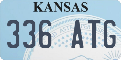 KS license plate 336ATG