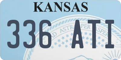 KS license plate 336ATI