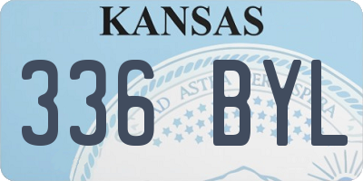 KS license plate 336BYL