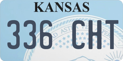 KS license plate 336CHT