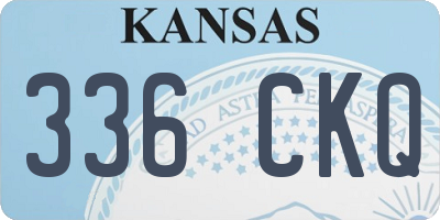 KS license plate 336CKQ