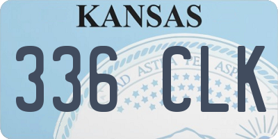 KS license plate 336CLK