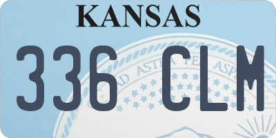 KS license plate 336CLM