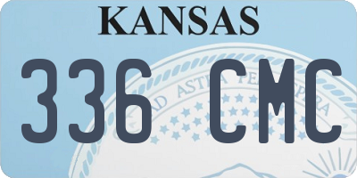 KS license plate 336CMC