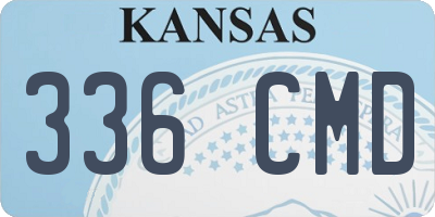KS license plate 336CMD