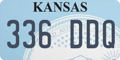 KS license plate 336DDQ