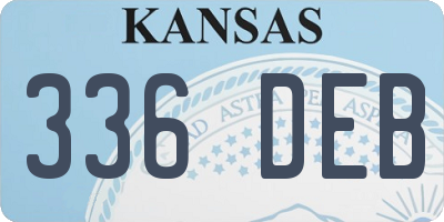 KS license plate 336DEB