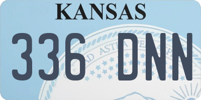 KS license plate 336DNN
