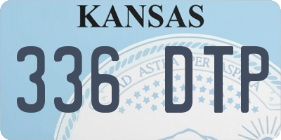 KS license plate 336DTP