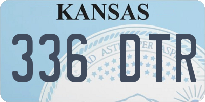 KS license plate 336DTR