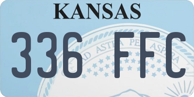 KS license plate 336FFC