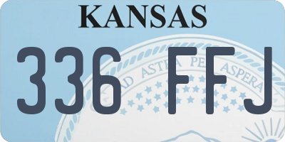 KS license plate 336FFJ