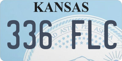 KS license plate 336FLC