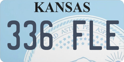 KS license plate 336FLE