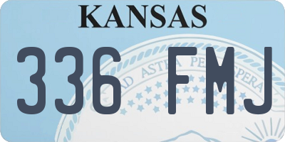 KS license plate 336FMJ