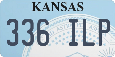 KS license plate 336ILP