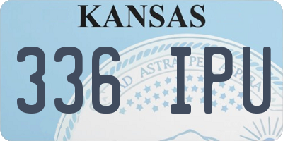 KS license plate 336IPU
