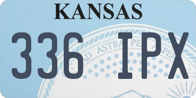 KS license plate 336IPX