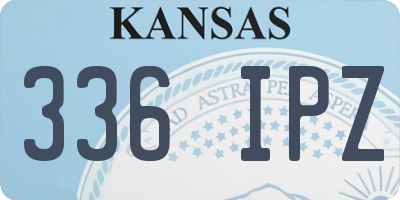 KS license plate 336IPZ
