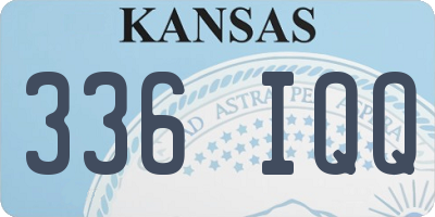 KS license plate 336IQQ