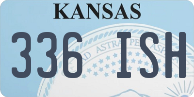 KS license plate 336ISH