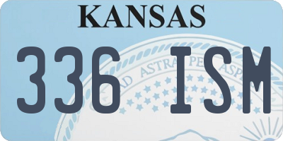 KS license plate 336ISM