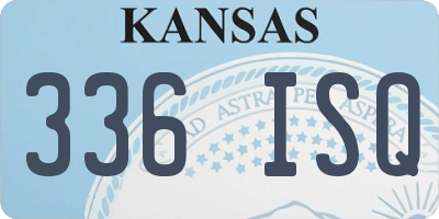 KS license plate 336ISQ