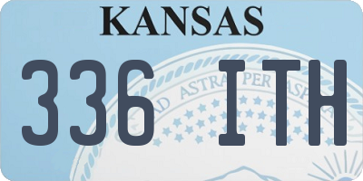 KS license plate 336ITH