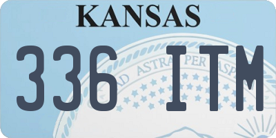KS license plate 336ITM