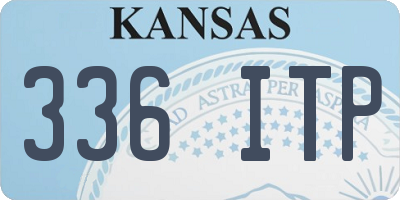 KS license plate 336ITP