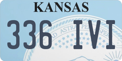 KS license plate 336IVI