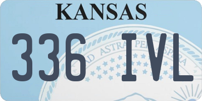 KS license plate 336IVL
