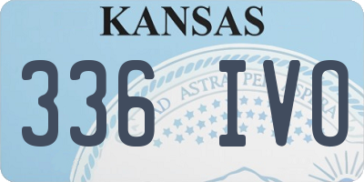 KS license plate 336IVO