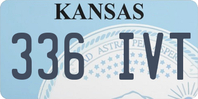 KS license plate 336IVT