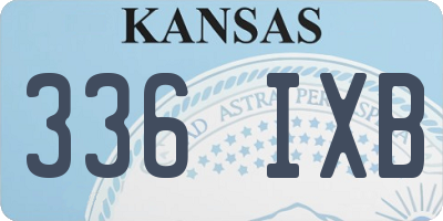 KS license plate 336IXB