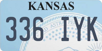 KS license plate 336IYK