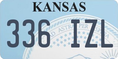 KS license plate 336IZL