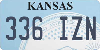 KS license plate 336IZN