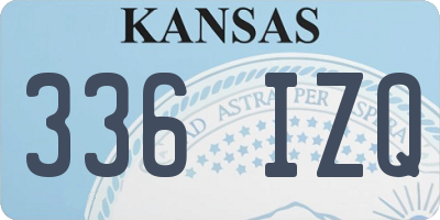 KS license plate 336IZQ