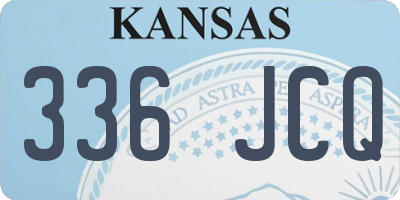 KS license plate 336JCQ