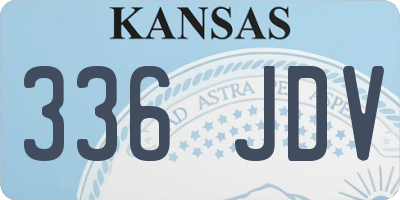 KS license plate 336JDV