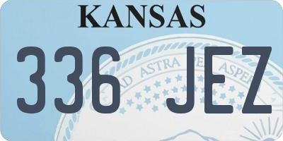 KS license plate 336JEZ
