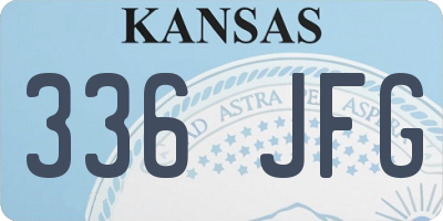 KS license plate 336JFG