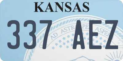 KS license plate 337AEZ